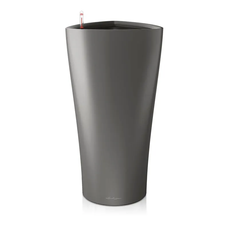 Vaso da interno e esterno delta Premium 40 cm - Antracite Metalizzato - Antracite Metalizzato