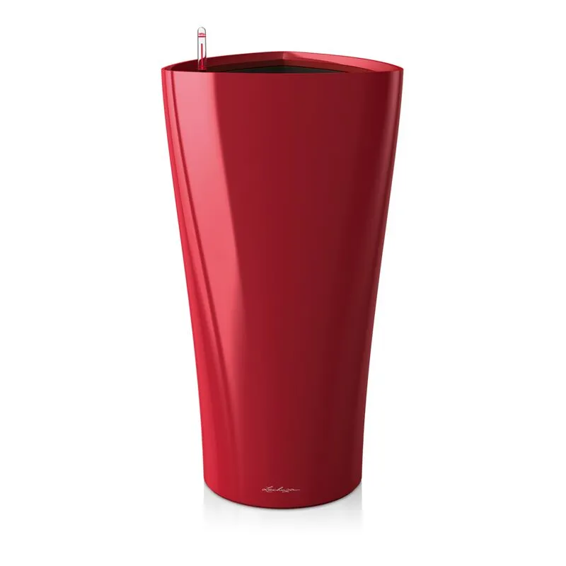 Lechuza - Vaso da interno e esterno delta Premium 30 cm - Rosso Scarlatto Lucido - Rosso Scarlatto Lucido