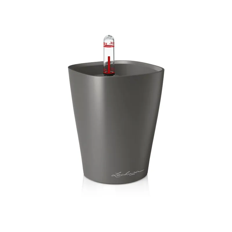 Lechuza - Vaso da interno mini-deltini 10 cm - Antracite Metalizzato - Antracite Metalizzato