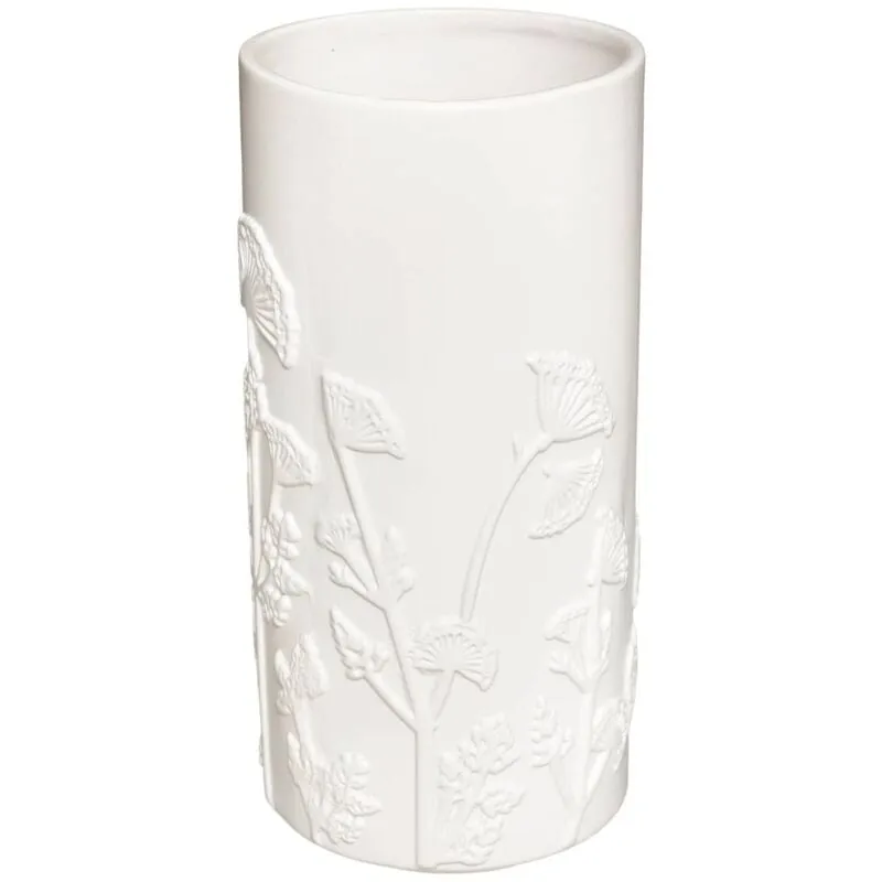 Vaso in ceramica bianca mind h25cm Atmosphera créateur d'intérieur - Bianco