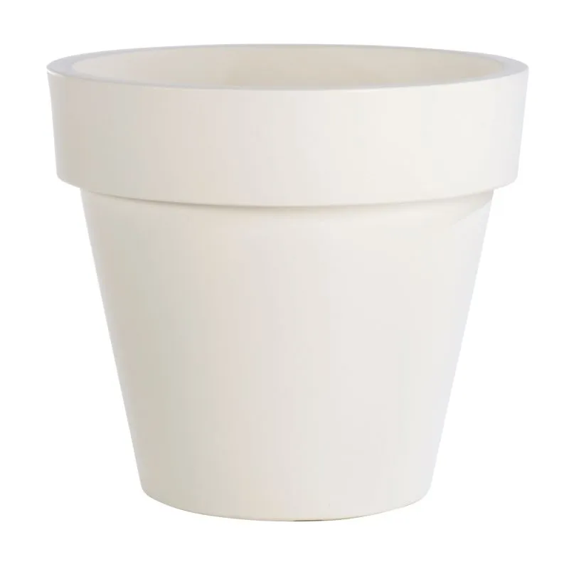 Vaso fioriera in resina standard one Ø50 - bianco Teraplast bianco latte