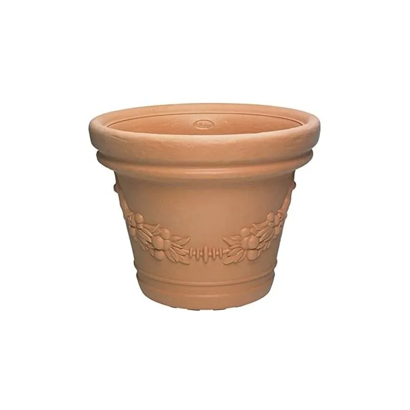 Vaso gdm Eilos in resina Di Martino - Ø42xH33 cm Coral