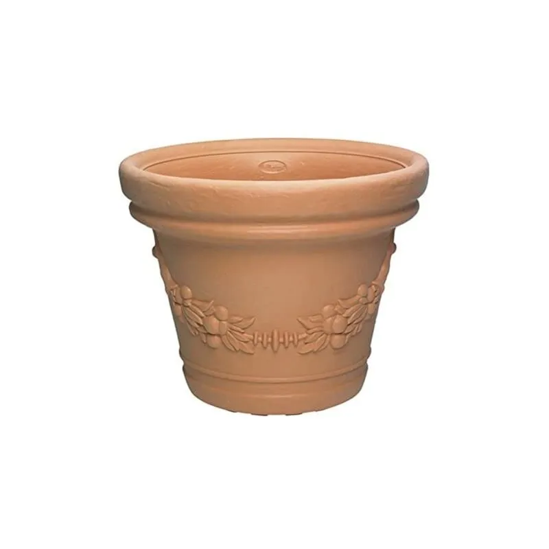 Vaso gdm Eilos in resina Di Martino - Ø51xH39 cm Coral