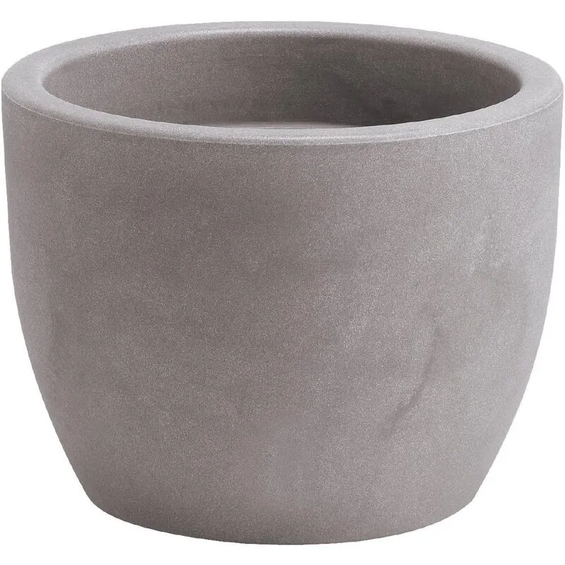 Vaso hera, cm 40x30H, Grigio Cenere, per Interno ed Esterno, Casa e Giardino - 