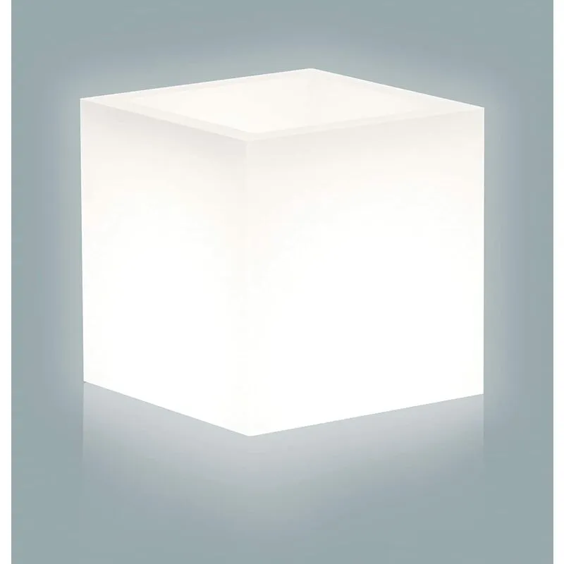 Vaso home light cubo cm. 40X40X40H bianco