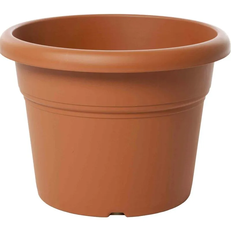 Inferramenta - vaso tondo in plastica ruber cm 35x25h vasi da giardino terrazzo interni