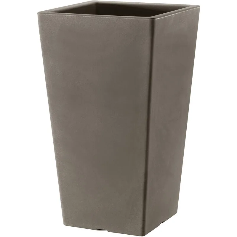 Vaso 40x40x68cm in Resina Tulli Pasubio Alto Essential 70 Cappuccino