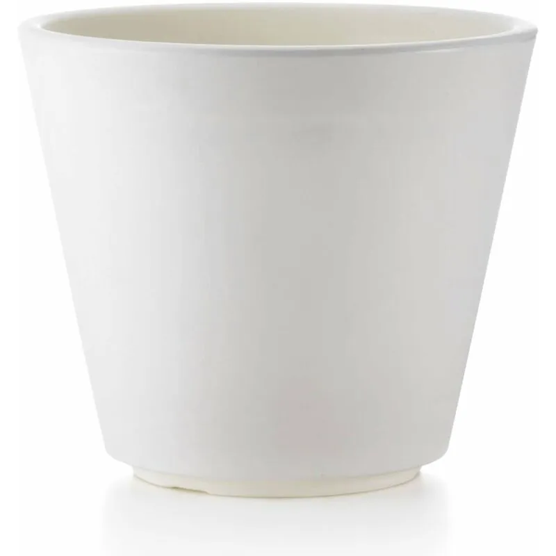 Tulli - Vaso Ø33x28cm in Resina Ribeira Essential 35 Bianco