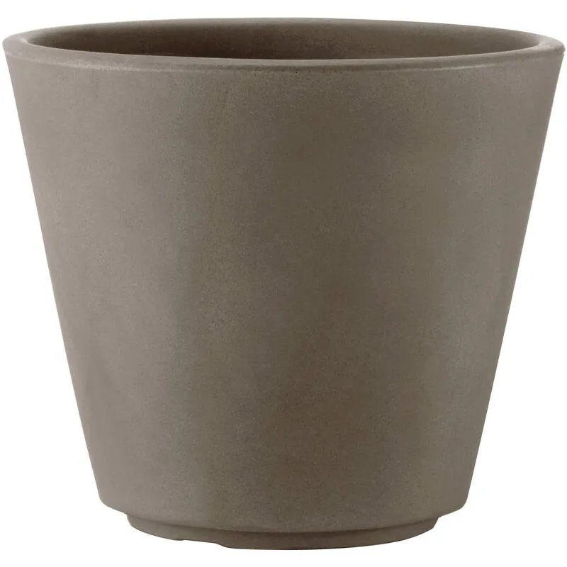 Vaso Ø33x28cm in Resina Tulli Ribeira Essential 35 Cappuccino