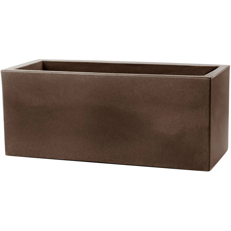 Vaso 60x25x25cm in Resina Tulli Schio Cassa Essential 60 Bronzo