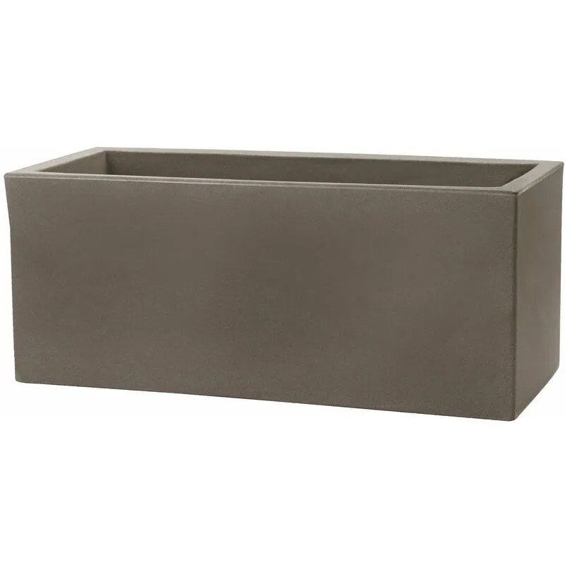 Tulli - Vaso 80x30x30cm in Resina Schio Cassa Essential 80 Cappuccino