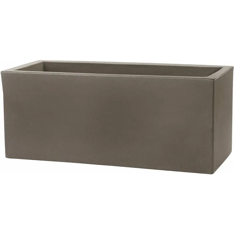 Vaso 100x40x40cm in Resina Tulli Schio Cassa Essential 100 Cappuccino