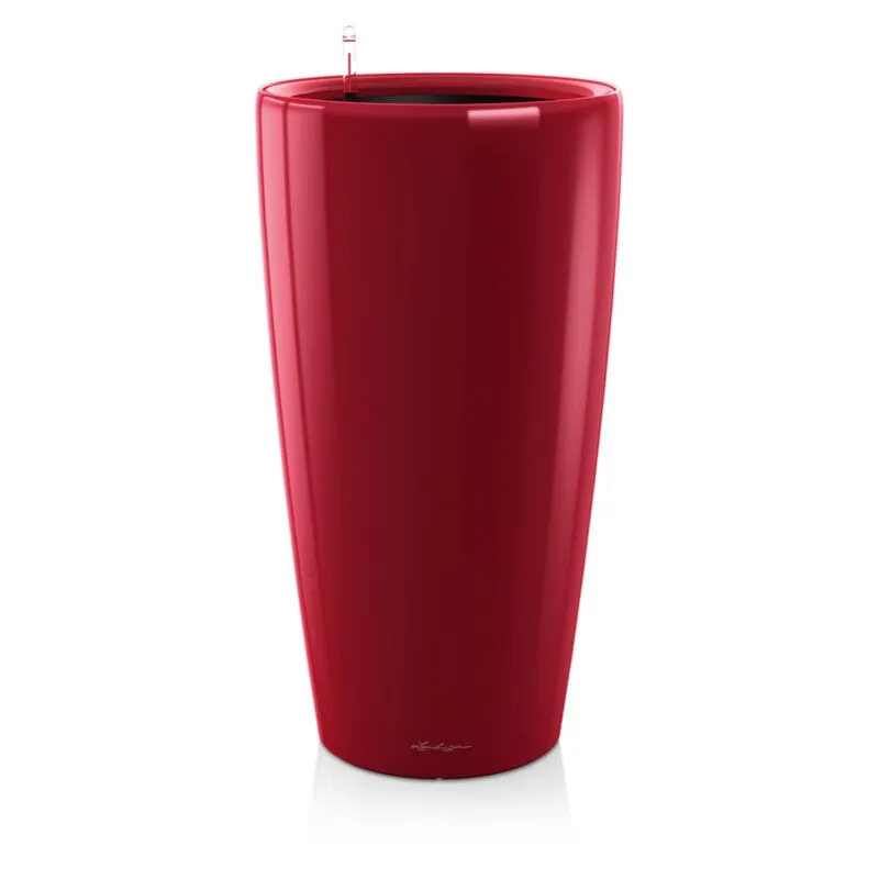 Vaso da interno e esterno rondo Premium Singoli 40 cm - Rosso Scarlatto Lucido - Rosso Scarlatto Lucido