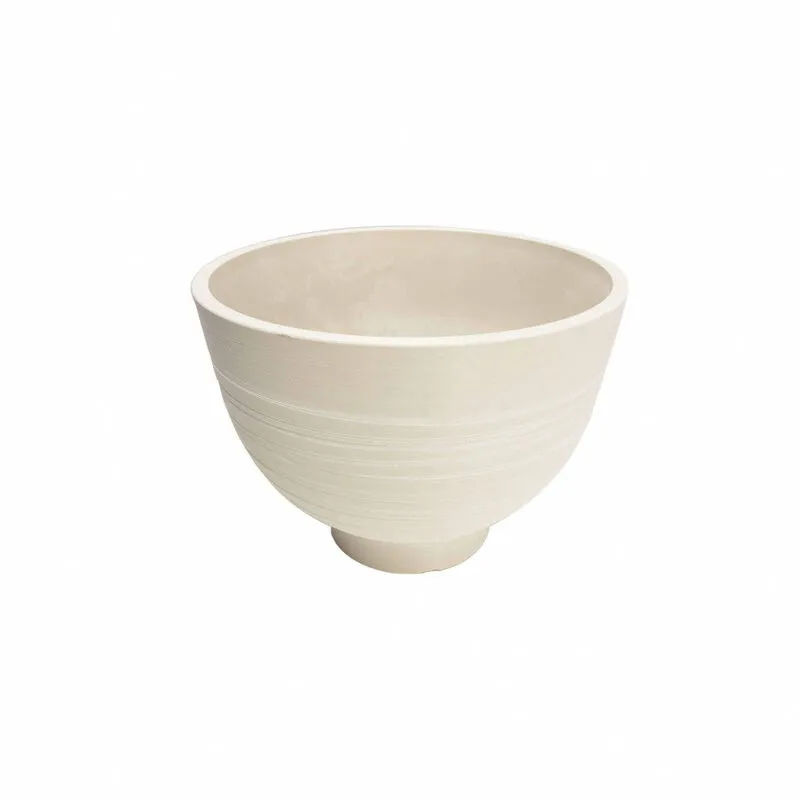 Giordanoshop - Vaso Medio Narciso Ø39x28 cm in Fibra sintetica Bianco