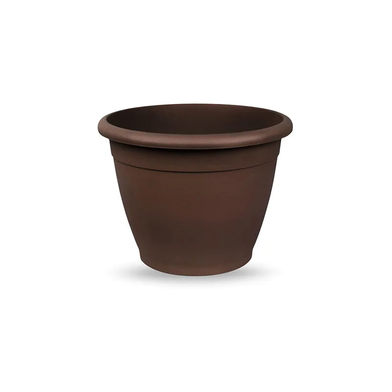 Vaso in plastica rotondo da giardino diametro 46 cm bronzo |