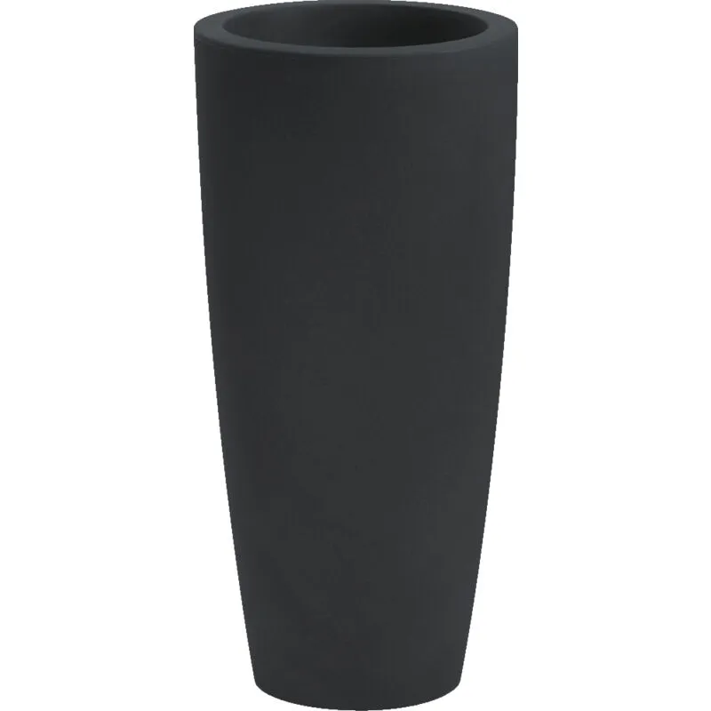  - Vaso tondo alto resina talos cm. 90 antracite - antracite