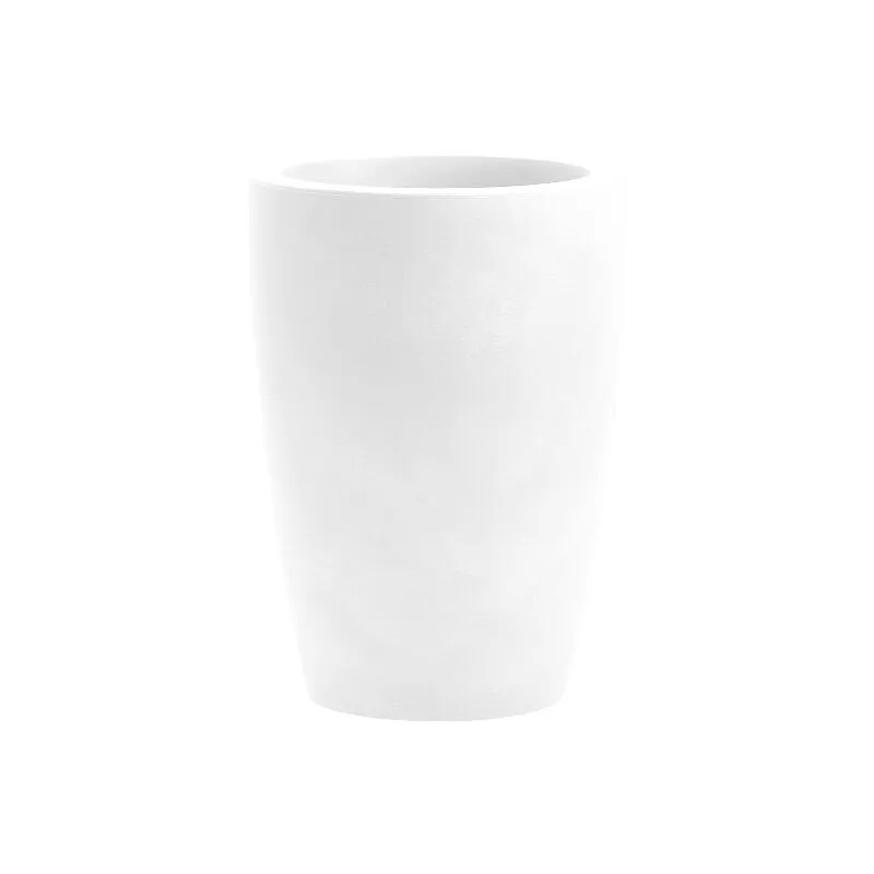  - Vaso tondo resina tylus cm. 23 bianco