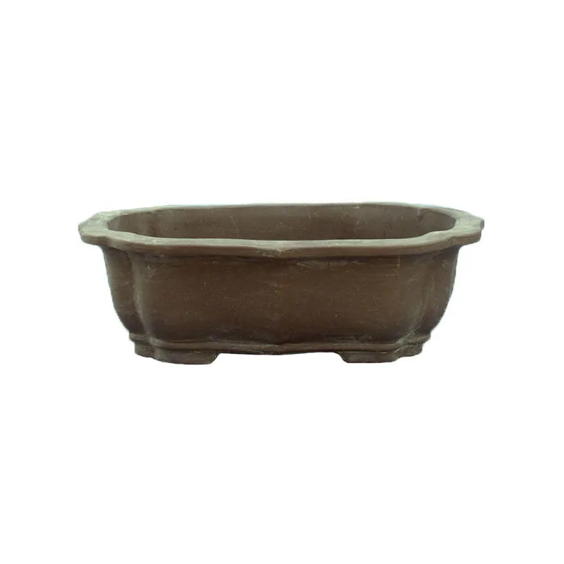 Vaso per bonsai ovale (forma mokko) in gres 33x26x10 cm - GL14a