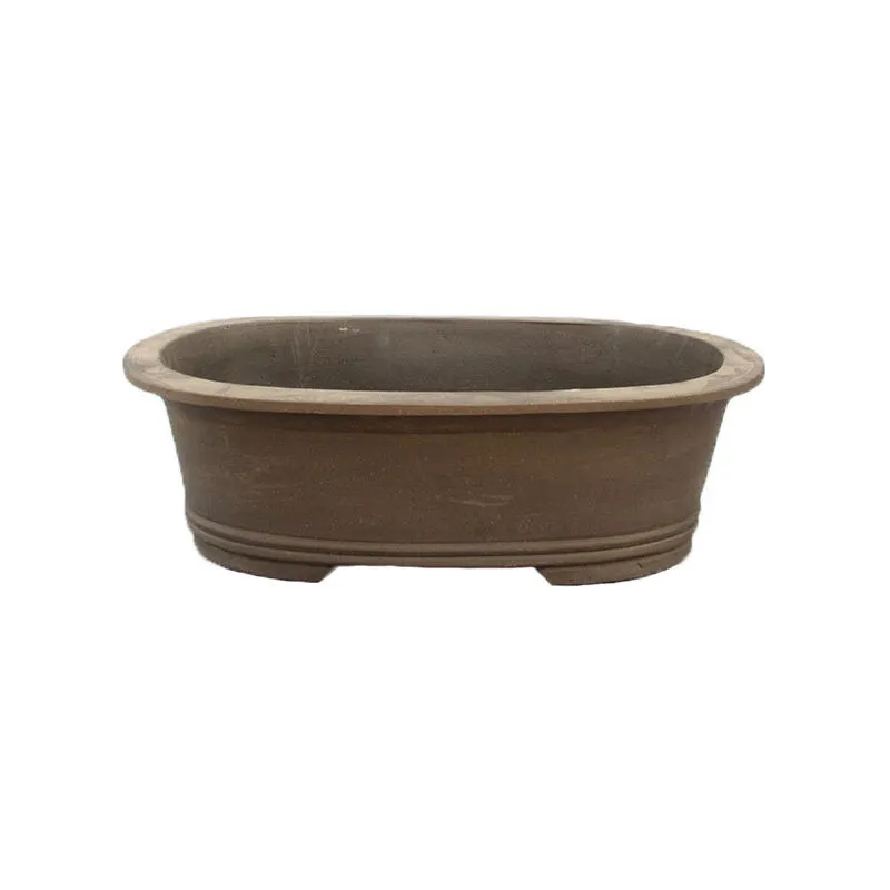 Vaso per bonsai ovale in gres 40,5x29x11 cm - GL9a