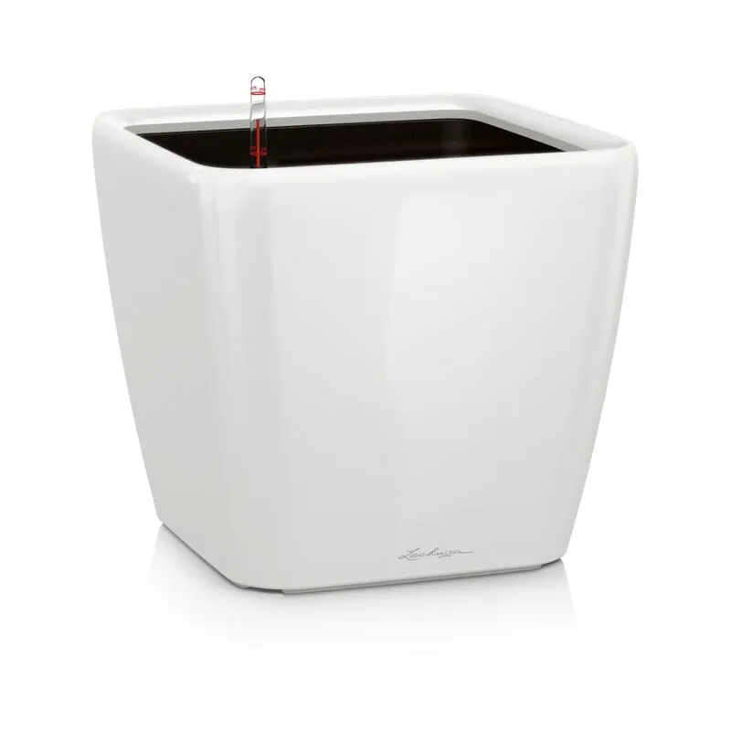 Vaso da interno e esterno quadro Premium ls 21 cm - Bianco Lucido - Bianco Lucido