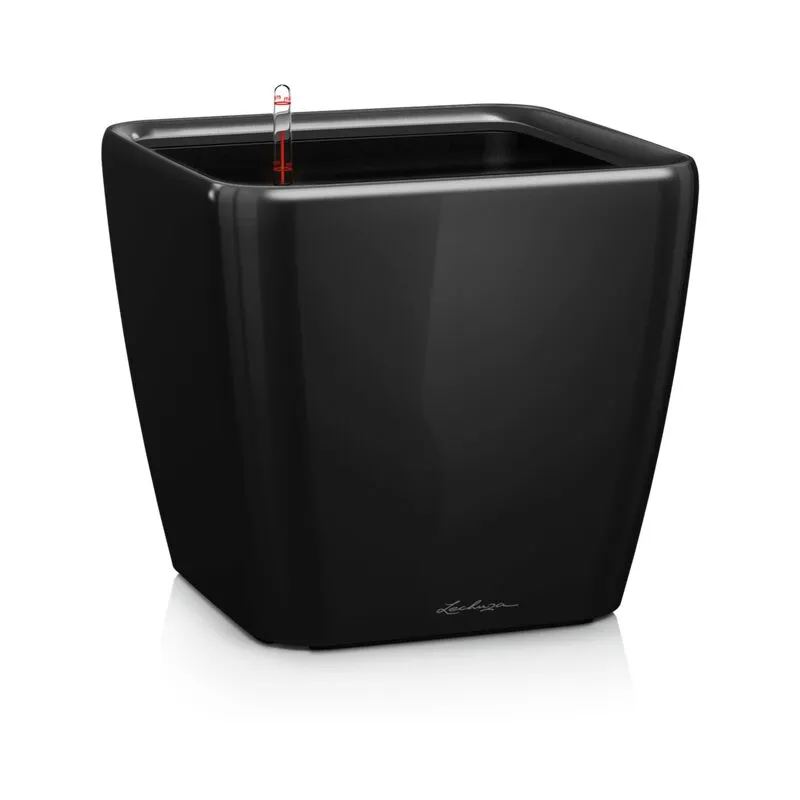 Vaso da interno e esterno quadro Premium ls 35 cm - Nero Lucido - Nero Lucido