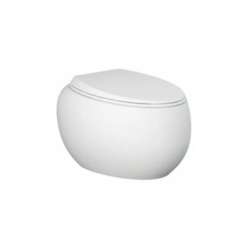 Rak Ceramics - vaso sospeso cloud rimless fissaggio nascosto Bianco Opaco Matt