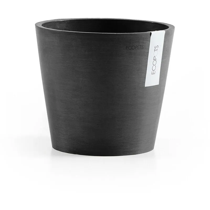 Vaso Tondo Amsterdam 20 Grigio Scuro - ø 20 x h. 17,5 cm - 4 l Ecopots