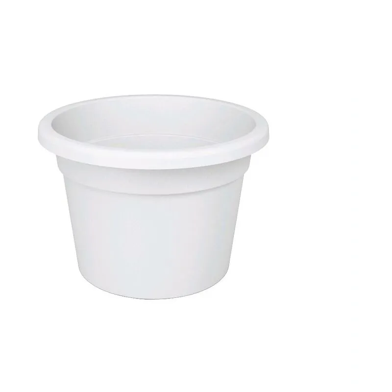 Vaso Tondo in Plastica ppl Colore Bianco Diametro 30 cm Altezza 21 cm 8,8 Litri