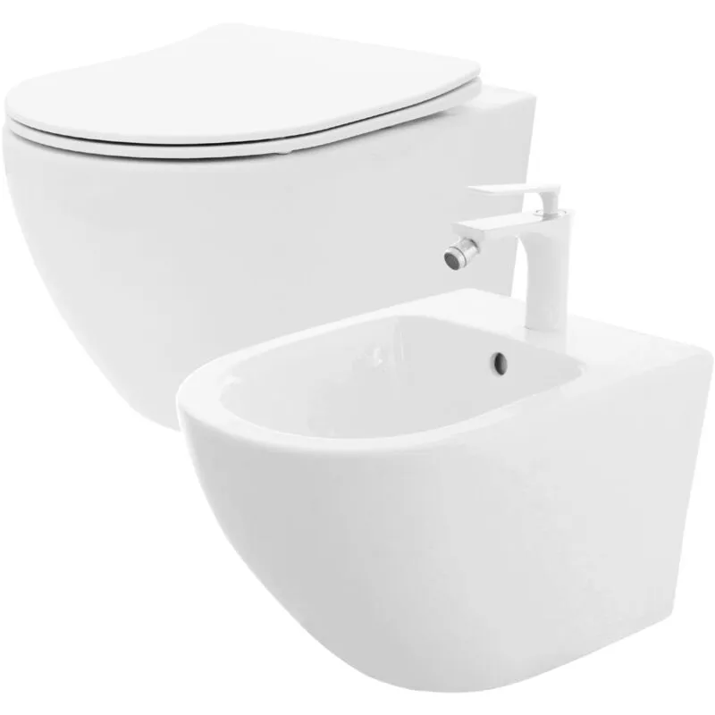 Vaso Wc Carlo Flat Mini Rimless + Carlo Mini