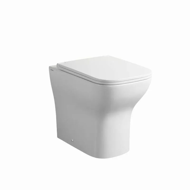 Vaso Wc Filo Muro Rimless Bianco Lucido Con Copriwc Swing