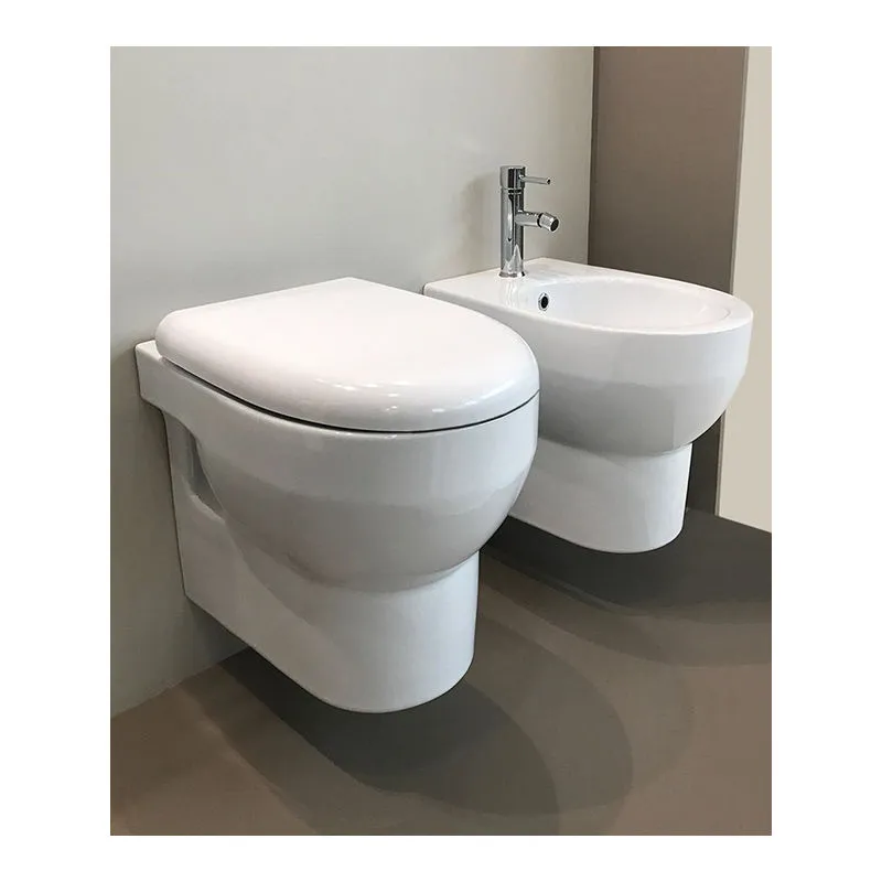 Vaso wc sospeso senza brida copri vaso wc e bidet sospeso serie rim