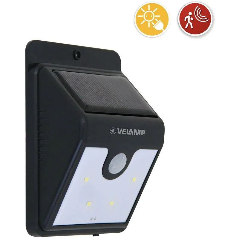 Velamp - applique led a carica solare c-sensore SL210 pz 1