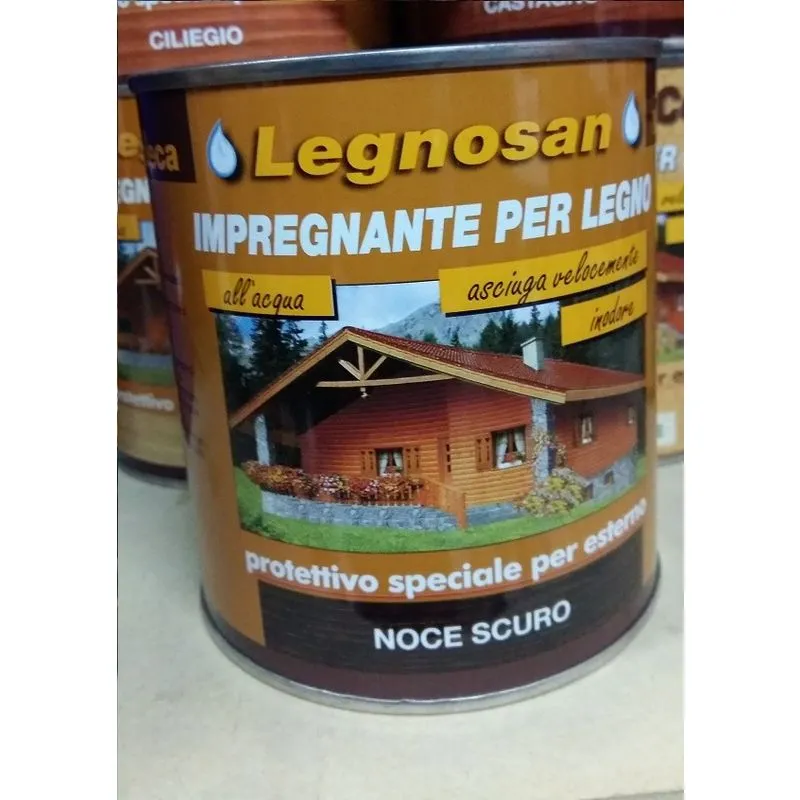 Sicashop - Veleca Legnosan Impregnante Per Legno Pronto All'uso x Esterno Noc.Scuro 750 ml