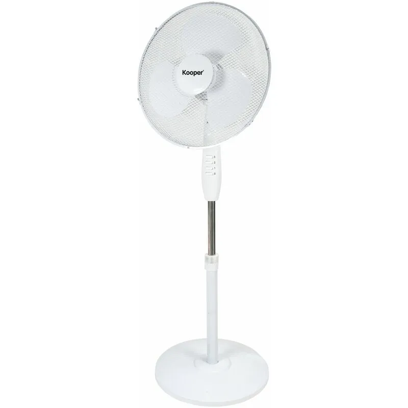 Kooper - Ventilatore a piantana bianco silenzioso 3 velocità altezza 130 cm ArticFresh