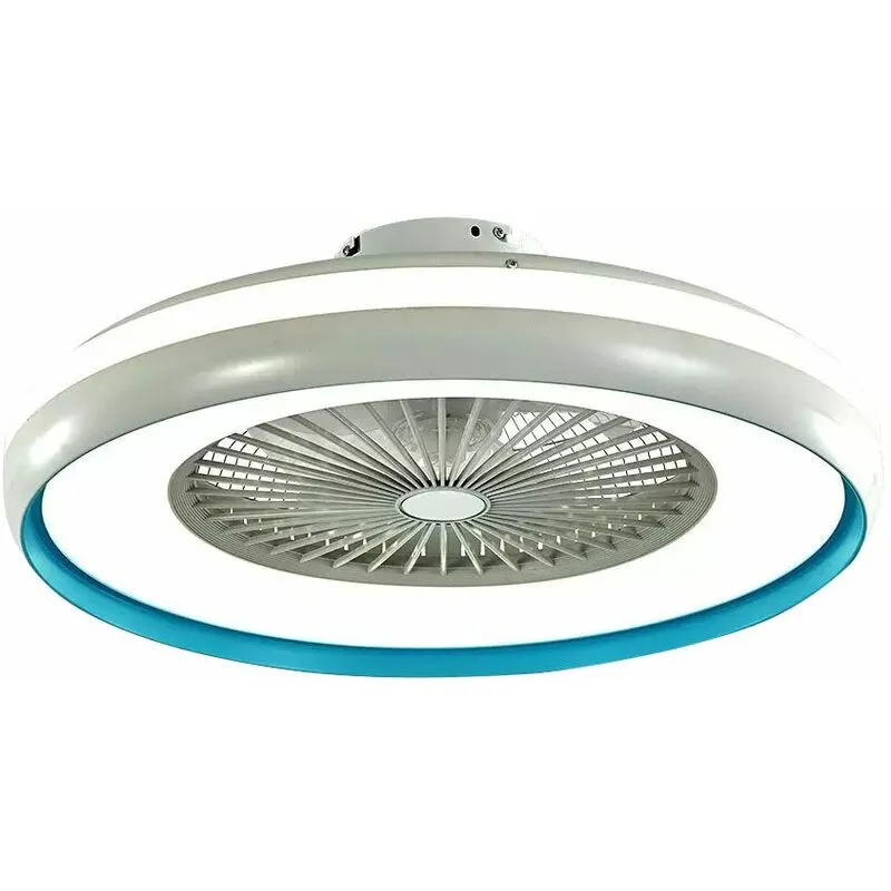 Led 3 velocità ventilatore da soffitto luce luce diurna ventilatore telecomando blu V-tac 7934