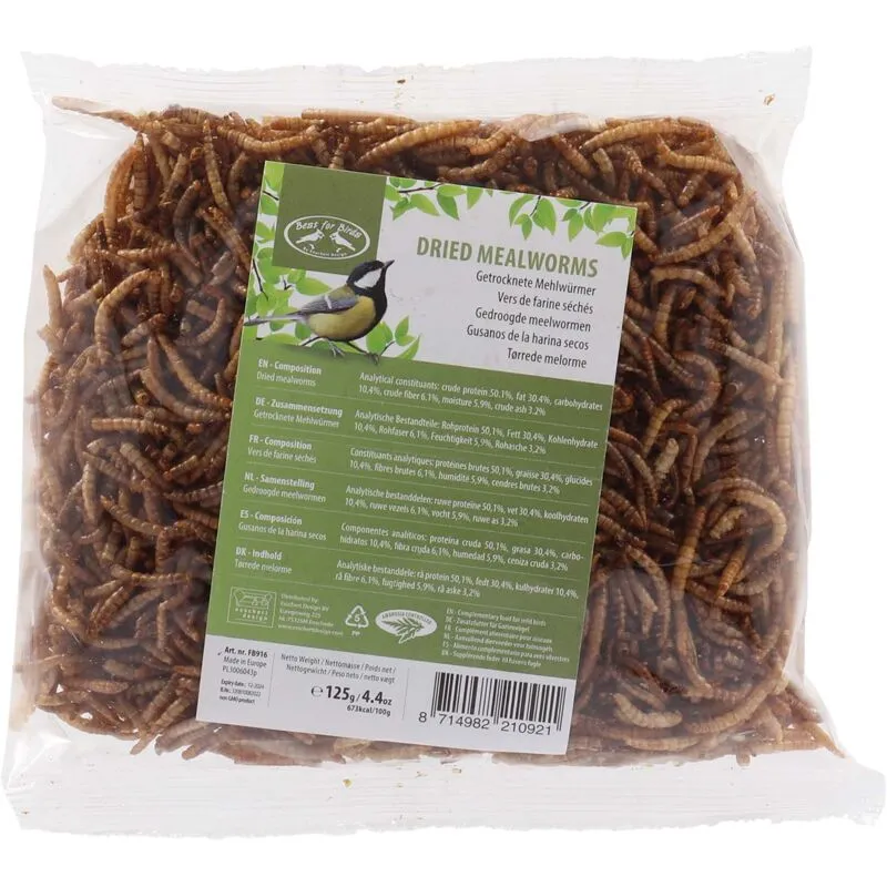 Vermi da pasto essiccati 125 gr