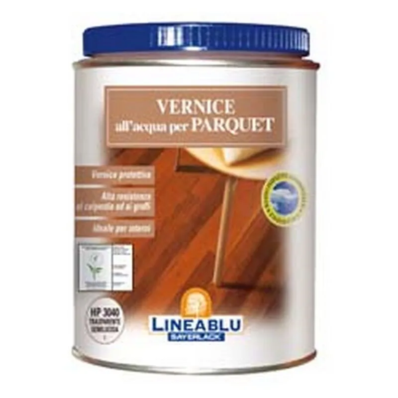 Vernice All'Acqua Per Parquet - 3040 Trasparente Semilucida Ml.750