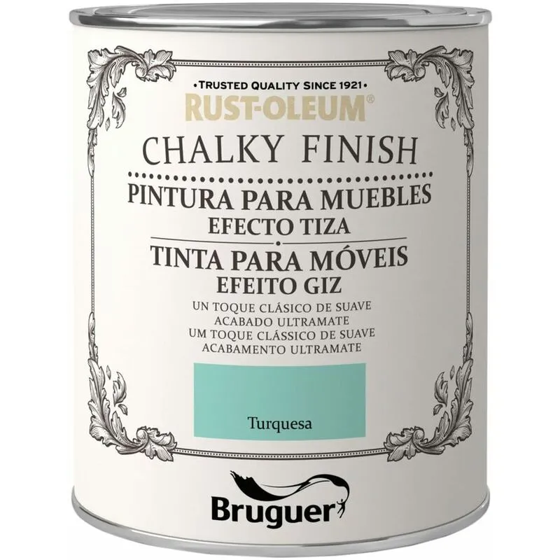 Bruguer - Pittura Chalky Finish Turchese 750 ml