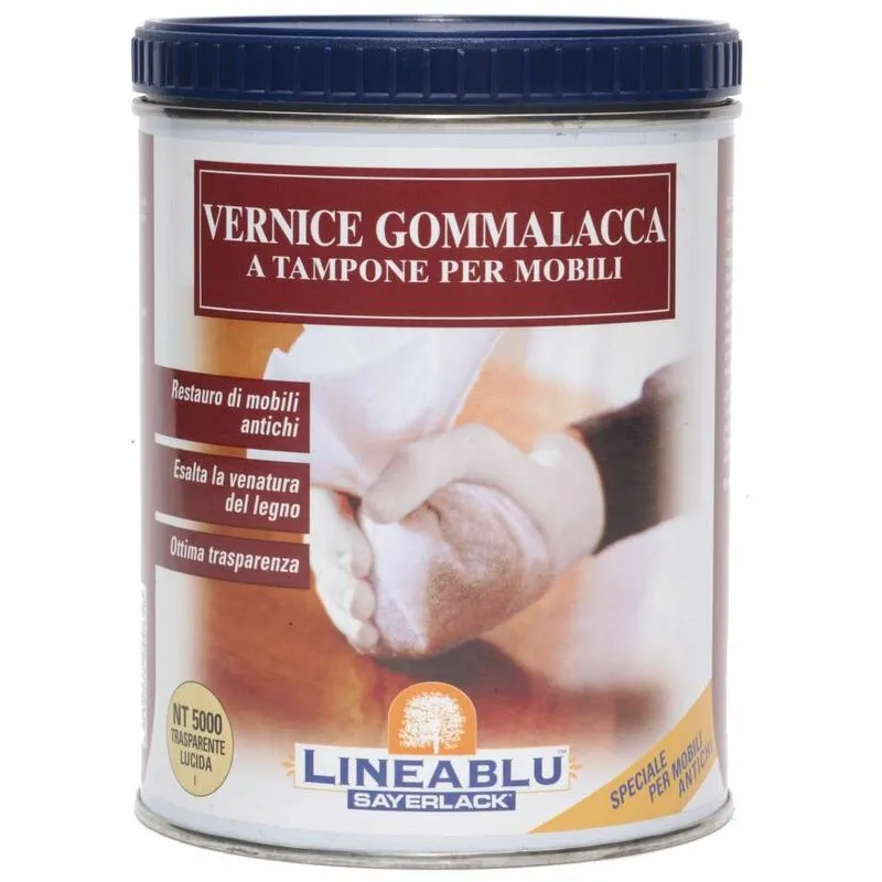 Cfadda - Vernice Gommalacca Trasparente Lucida 750 ml