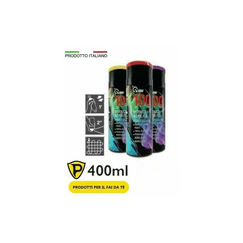 Vernice Smalto Spray  100 bomboletta da 400 ml – col. grigio grafite (ral 7024)