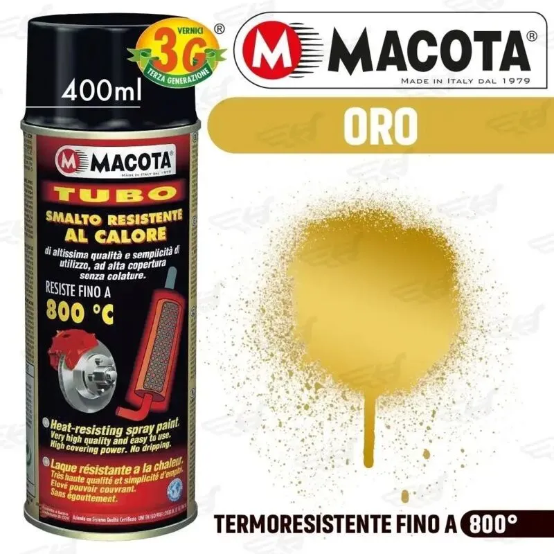  Alte Temperature Vernice Spray Pinze Freno Marmitte Tuning Tubo Oro