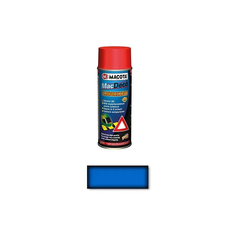 Macota - Tuning Vernice Spray Fluorescente e Trasparente Smalto Acrilico Blu