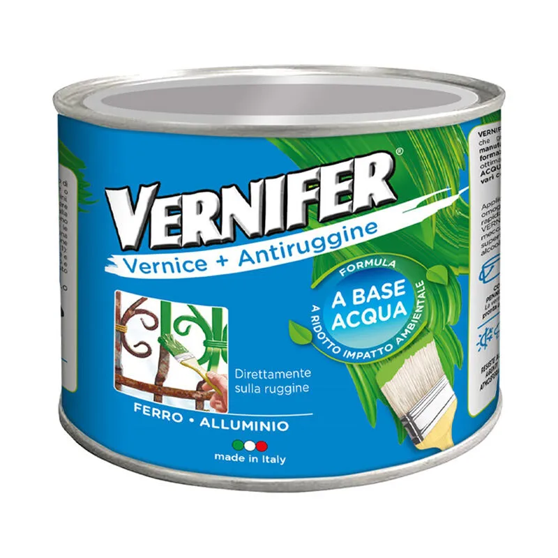 Smalto Antiruggine Vernifer Base Acqua 500 ml Arexons Bianco Brillante
