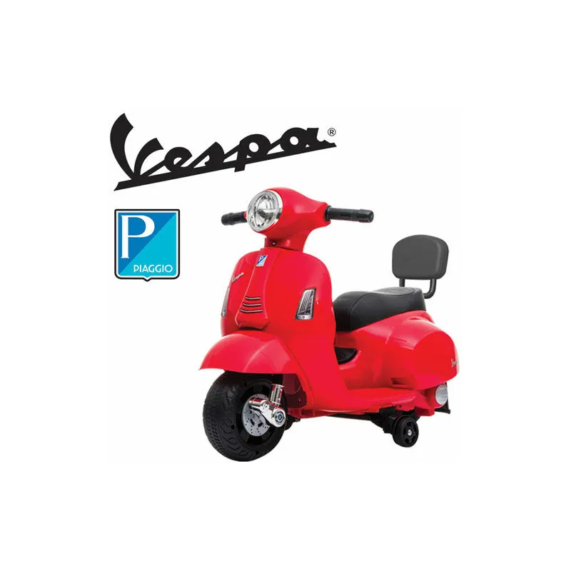 Vespa elettrica gts Piaggio rossa per bambini con