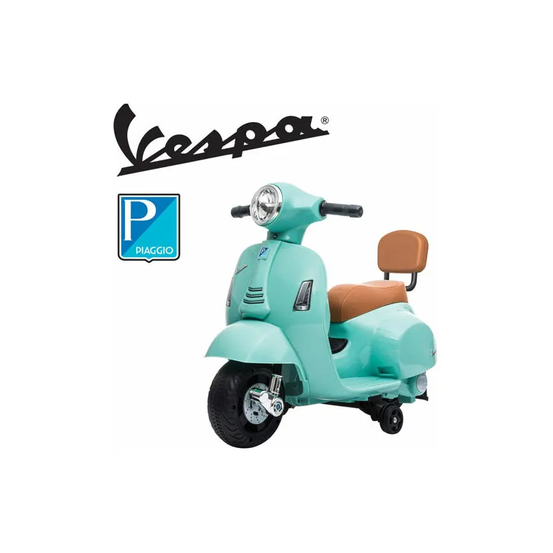 Vespa elettrica gts Piaggio verde per bambini con