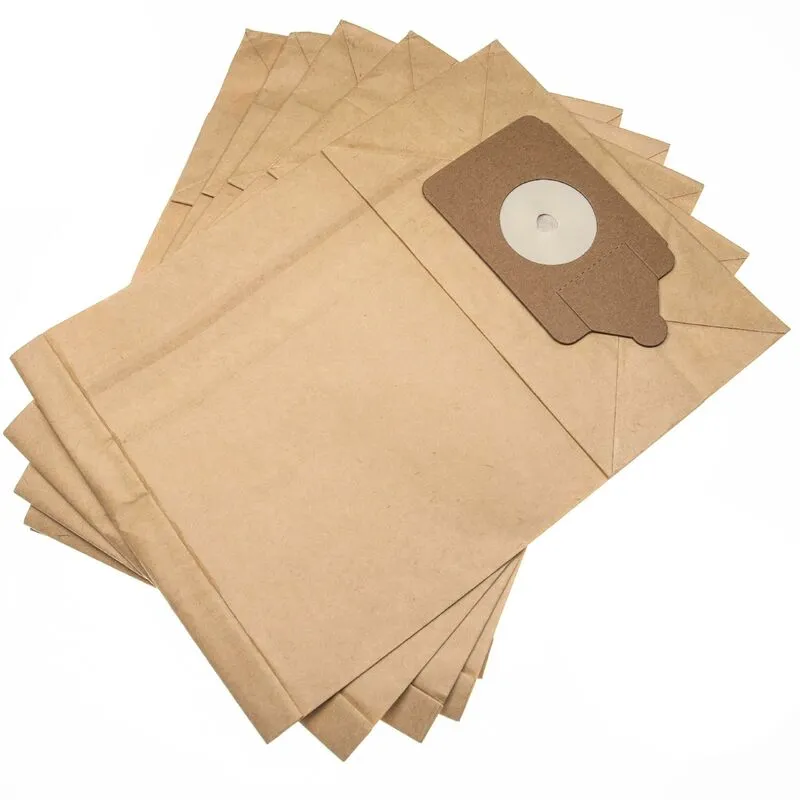 10 sacchetti carta compatibile con Numatic James jvp 180, James jvp 180-A, mfq 300, nnv 200, nnv 204 aspirapolvere 32,6cm x 23.25cm - Vhbw