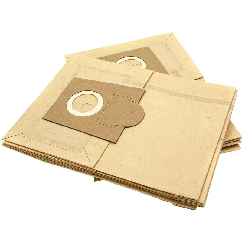 10x sacchetto compatibile con Novum 381 291 / 381291, 414 004 / 414004 aspirapolvere- carta, 25cm x 19cm - Vhbw