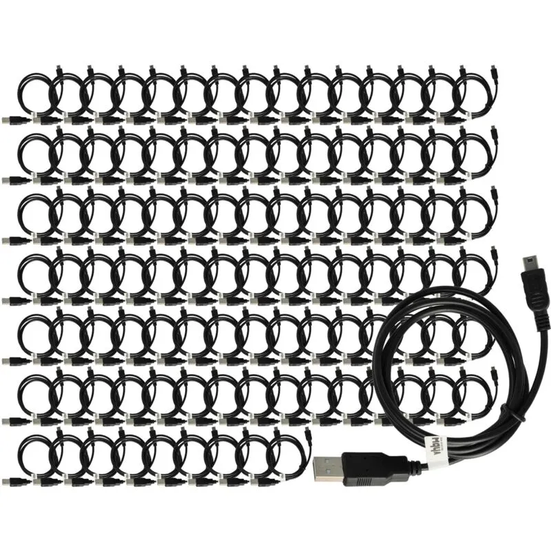 100x Cavo Dati Mini usb compatibile con Alcatel OT-V670, OT-V670A, OT-V770 - Vhbw