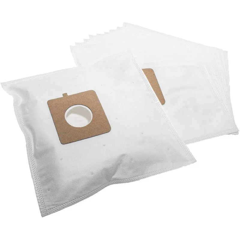 10x sacchetto compatibile con Far a 3000 aspirapolvere - in microfibra, 30,5cm x 17cm, bianco - Vhbw