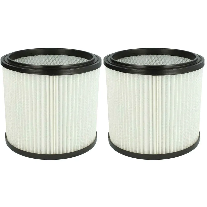 2x filtro a pieghe piatte compatibile con Kärcher nt 221, NT221 aspirapolvere - bianco - Sostituisce 2351110, 3.752.0032, 72800205, 10007544,